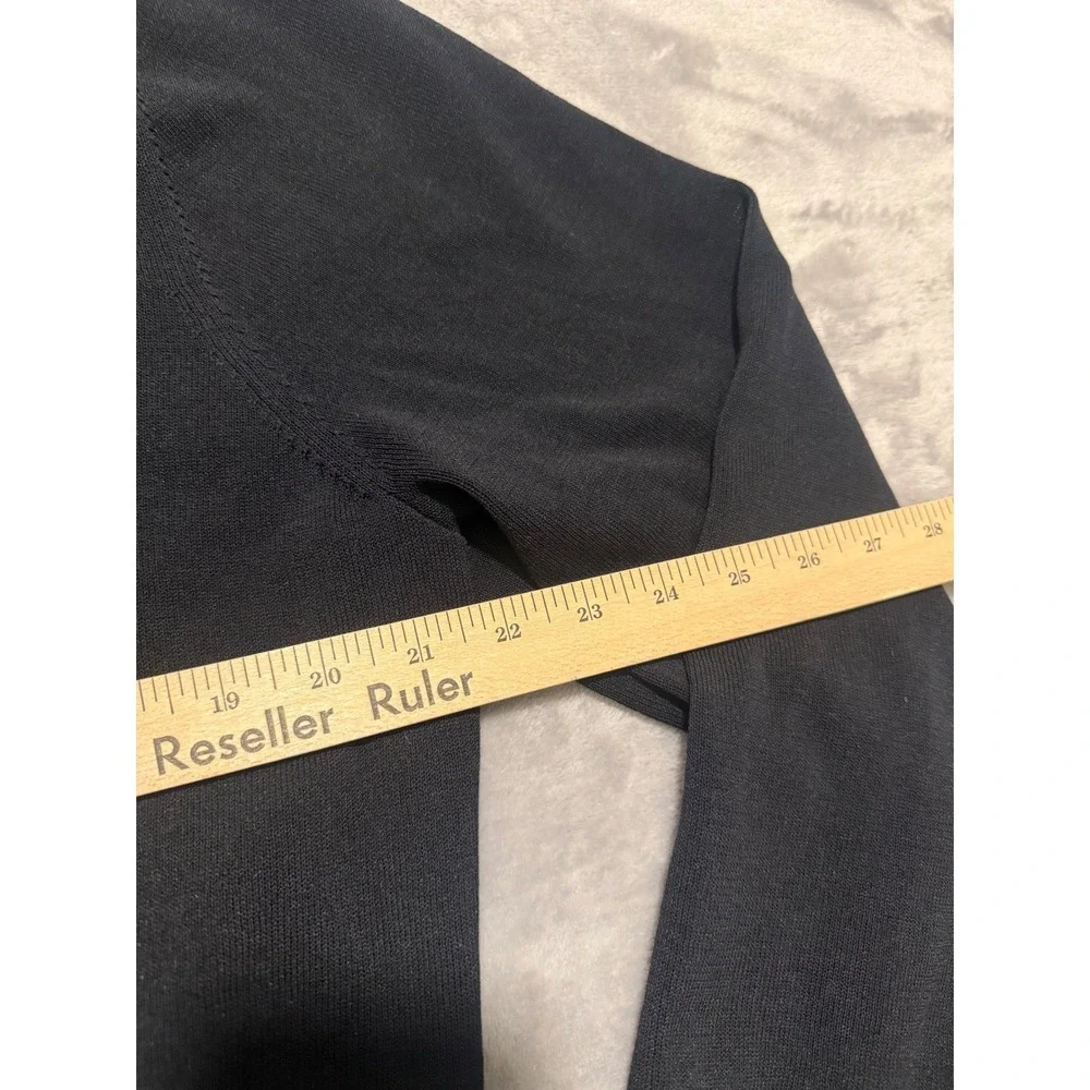 Cuts Polo Sweater Mens XL Black Long Sleeve Knit Pullover Top